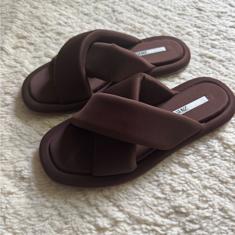 Zara Padded Slides View 2